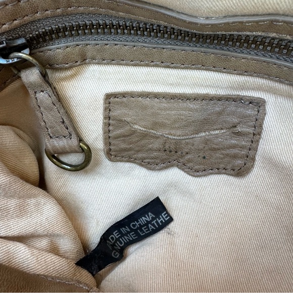 Artisan, Soft Leather Khaki Western Saddlebag Satchel Convertible Crossbody Bag - Picture 9 of 9